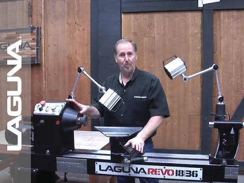 Laguna Revo 18|36 Lathe 110V MLAREVO 1836-110-150 tool rest base locking mechanism for stability and precision