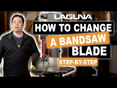 Laguna 14|12 Bandsaw MBAND1412-175 blade change instructional image for maintenance guidance