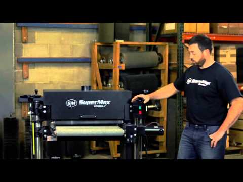 Laguna SuperMax SuperBrush Single Brush Sander brush drum installation and changeout process