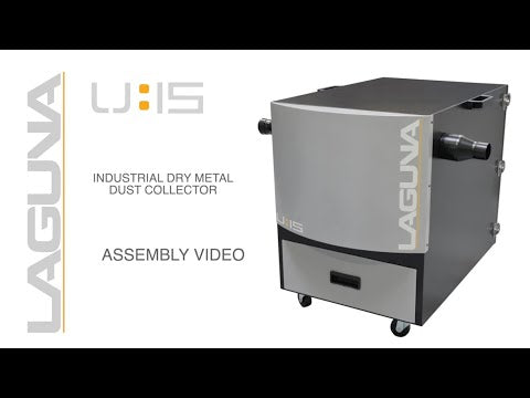 Laguna U|30 Metal Dust Collector MDC503L2203 product display with branding and compact footprint, designed for efficient multi-machine metal dust collection.