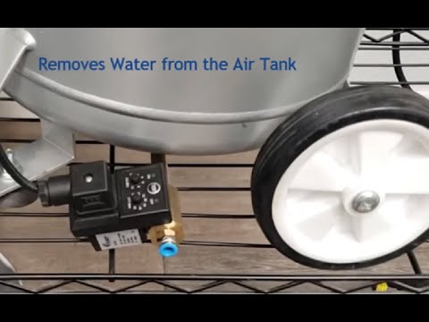 California Air Tools 10020DCAD-22060 2.0 Hp Ultra Quiet Oil-Free 10 Gallon Air Compressor internal airflow and drying system diagram