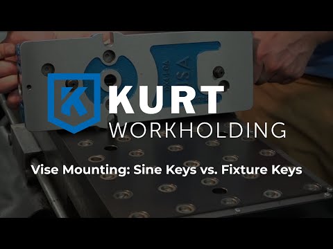 Kurt Machine Vise: Single-Station, 6.00" Jaw Width, 9-1/16" Jaw Opening, Stationary Base, Precision 73411712 promotional image featuring Kurt Workholding branding and highlighting precision vise performance for machine shop operations.