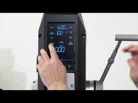 Laguna DP:20 1.5 HP 110-120V Drill Press MDP20-1 demonstration of depth control and drilling precision