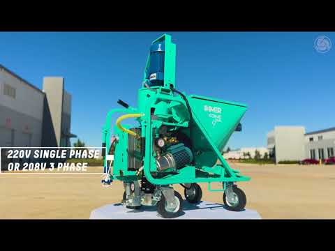 IMER KOINE DUAL Continuous Mixer/Pump 1106312 operating on construction site demonstrating high-capacity continuous mixing and pumping performance for commercial material applications.