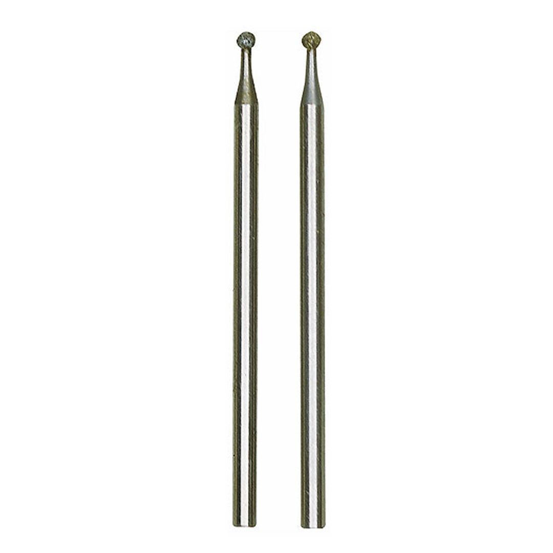 Proxxon 28222 diamond bur, sphere shape, 5/64 inch diameter, pack of 2
