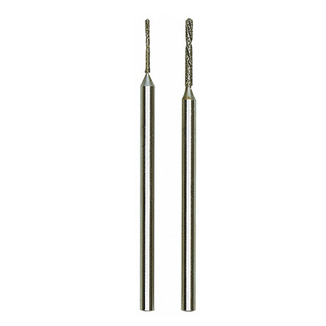 Proxxon 28255 diamond-coated twist drills, 1/32 and 3/64 inch (0.8/1.2mm), pack of 2