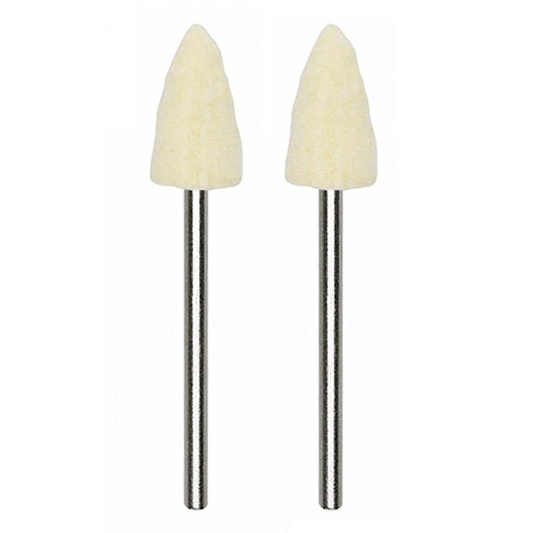 Proxxon 28801 felt polishing bit, bullet shape, pack of 2 for rotary tool polishing