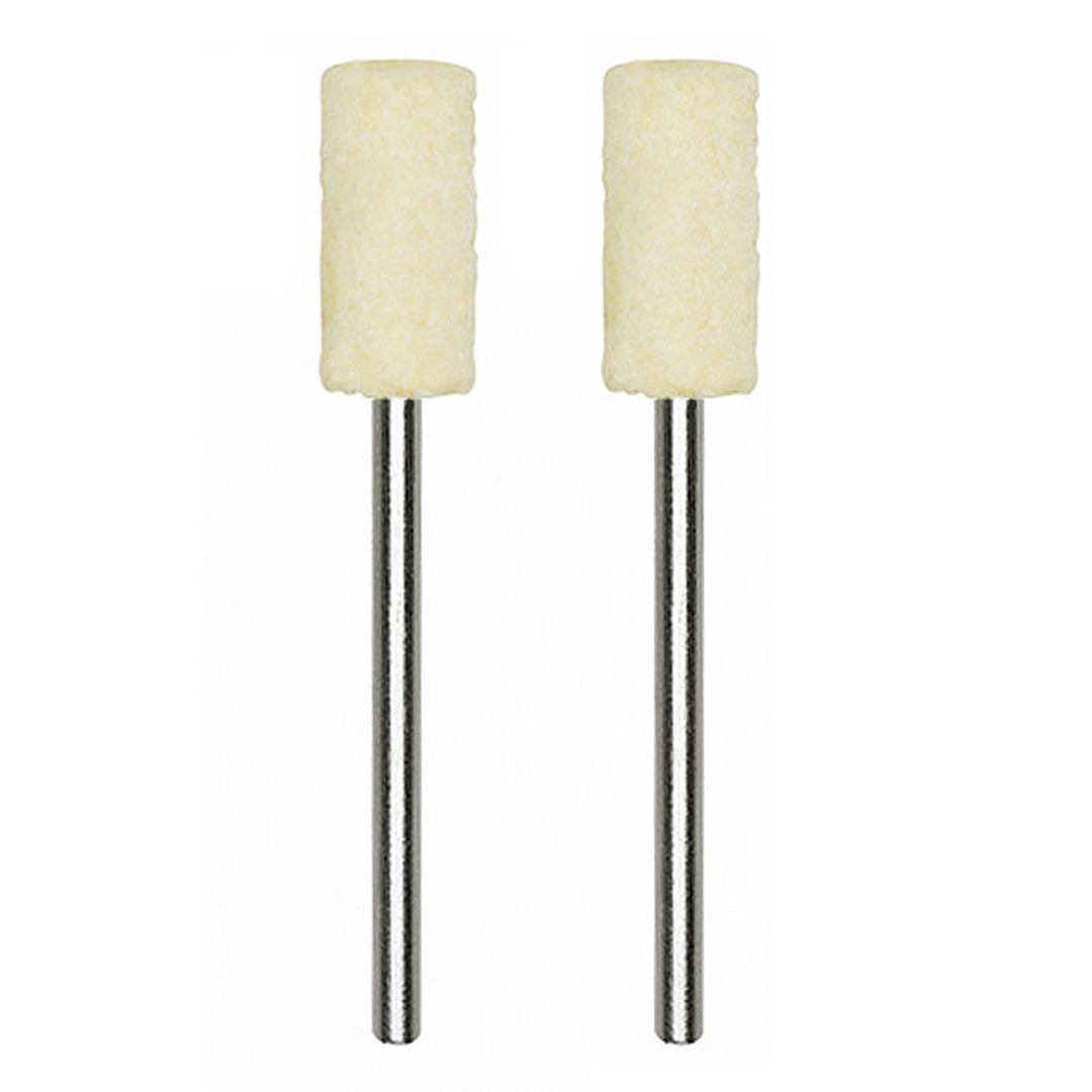 Proxxon 28802 felt polishing bit, cylindrical shape, pack of 2 for rotary tool polishing