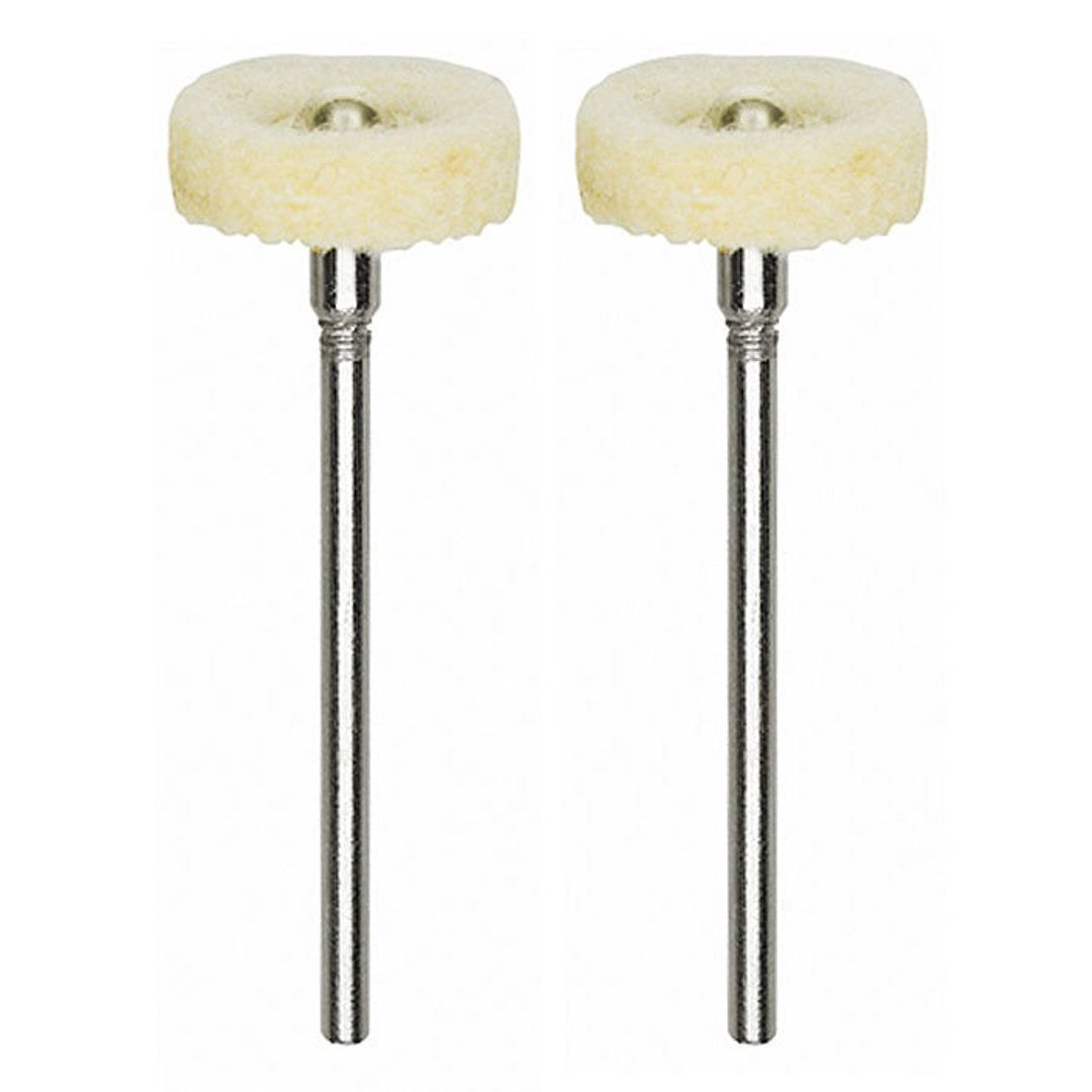 Proxxon 28803 felt polishing bit, disc shape, pack of 2 for rotary tool polishing