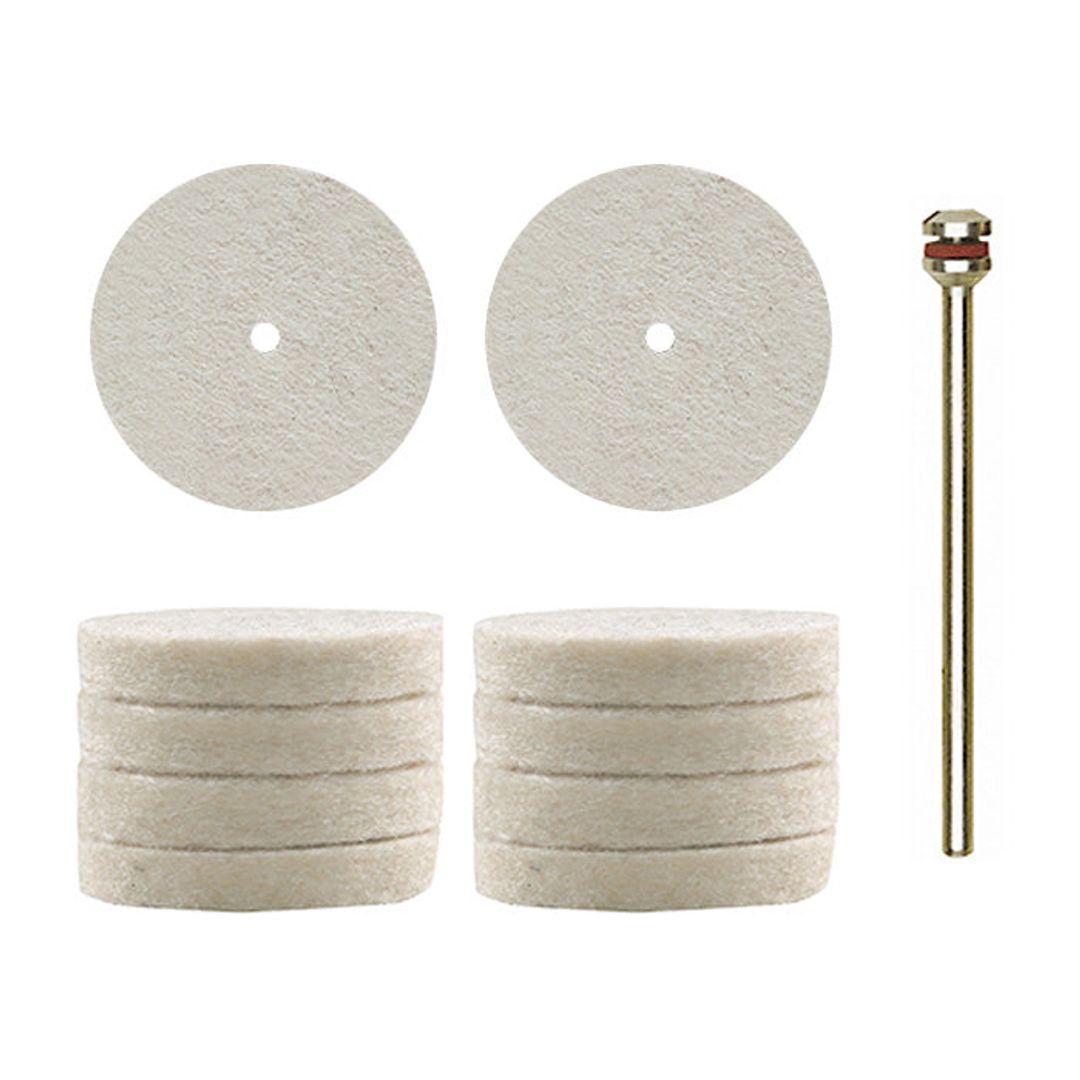 Proxxon 28798 felt polishing wheels, 7/8 inch diameter, pack of 10 for rotary tools