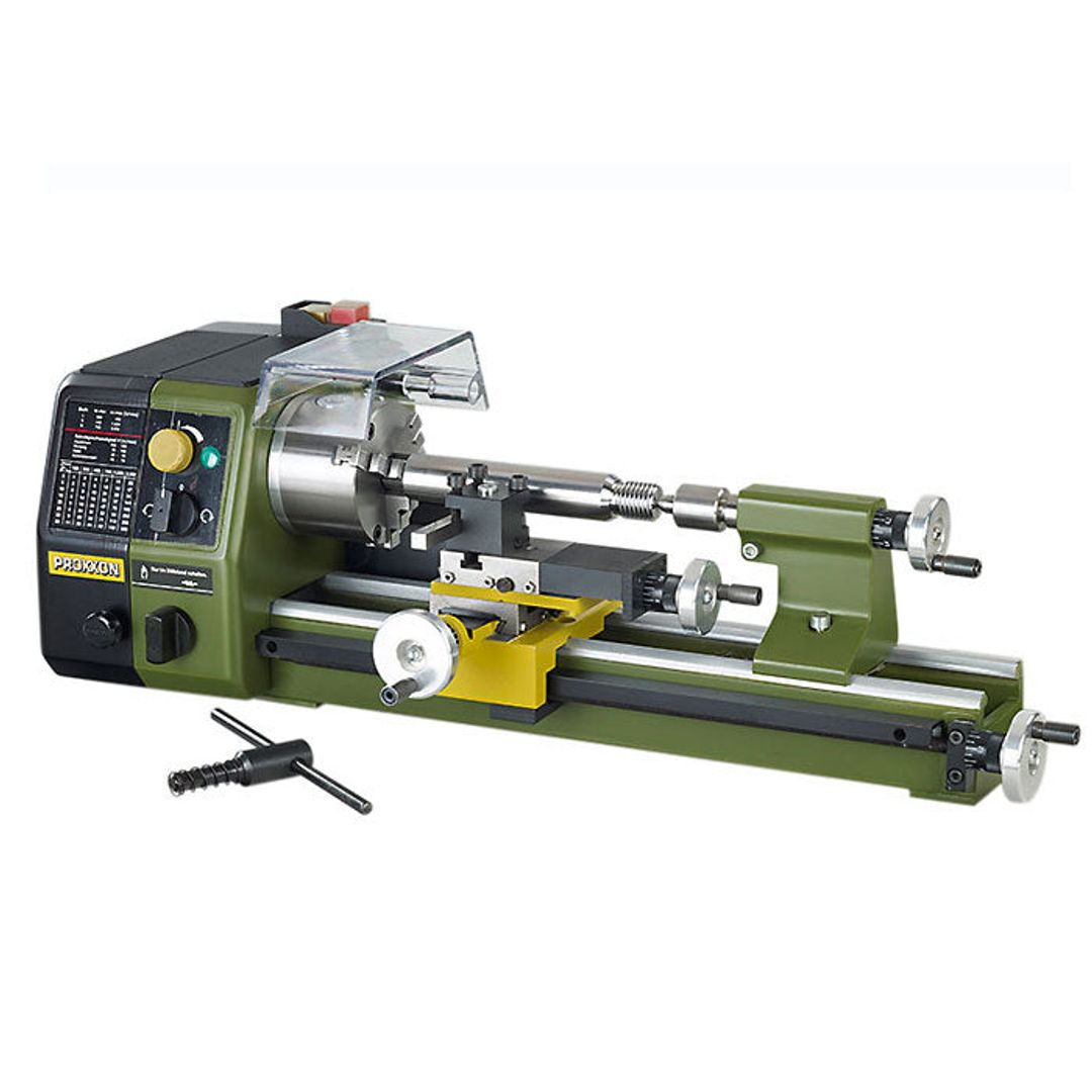 Proxxon 34002 PD 250/E precision metal turning lathe for benchtop machining