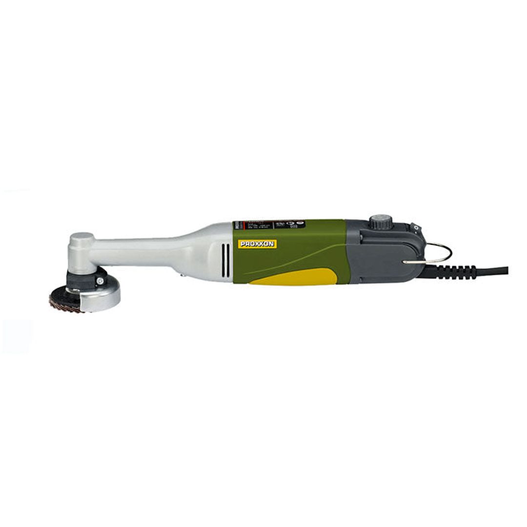 Proxxon LHW/E longneck angle grinder, SKU 38544, a corded angle grinder for tight-space grinding and polishing.