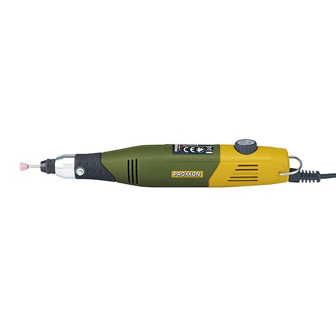Proxxon MICROMOT 60/E rotary tool, 12V, SKU 28510, a corded rotary tool for grinding, cutting, and polishing.