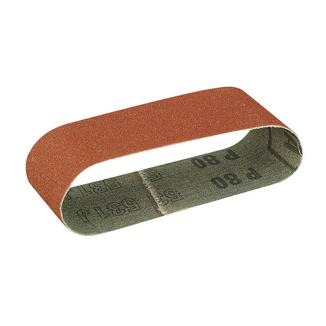 Proxxon sanding belts for the BBS belt sander, 80 grit, 5 pieces, SKU 28922.