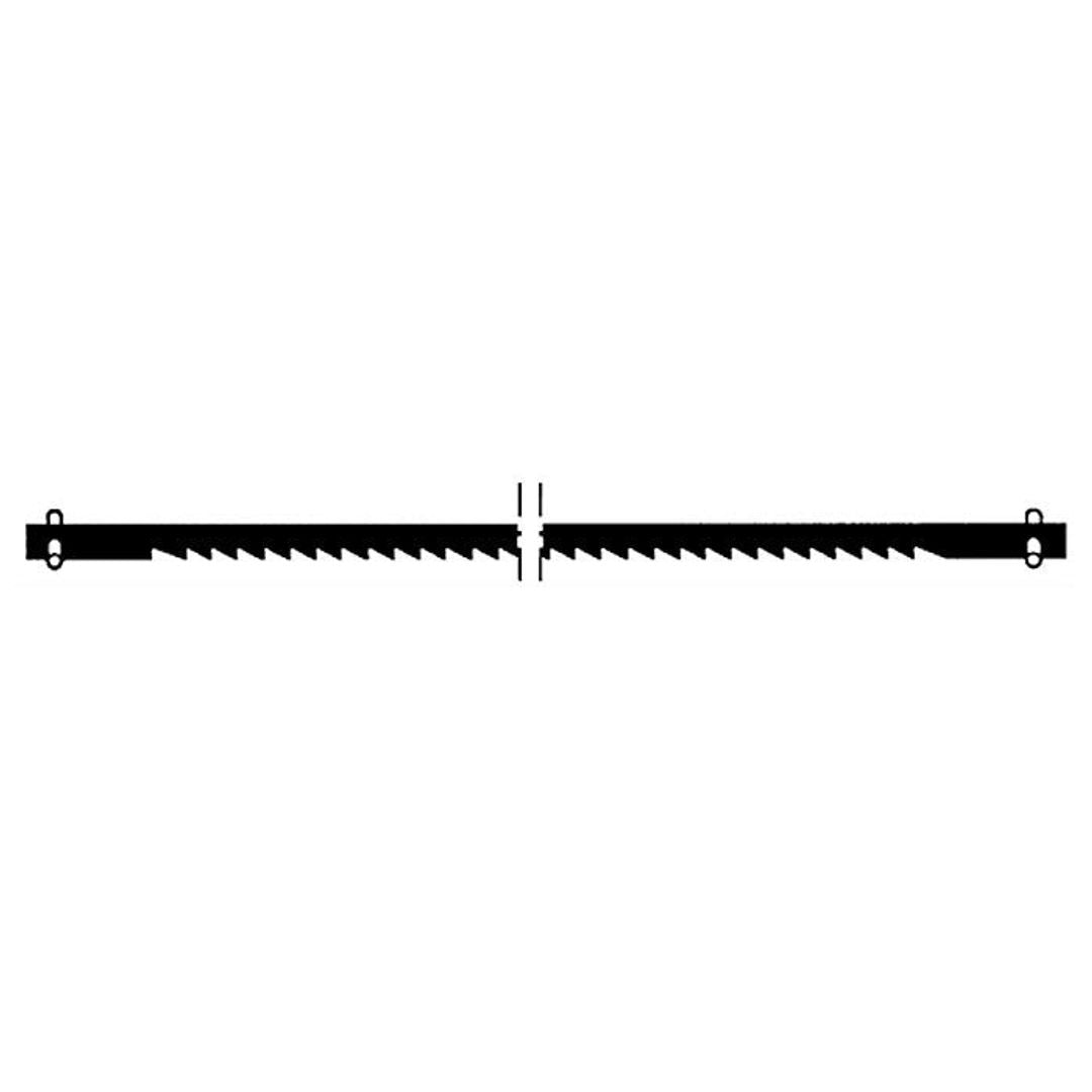 Proxxon pin-end scroll saw blades, coarse tooth (10 TPI), set of 12, SKU 28741, for fast wood cutting.