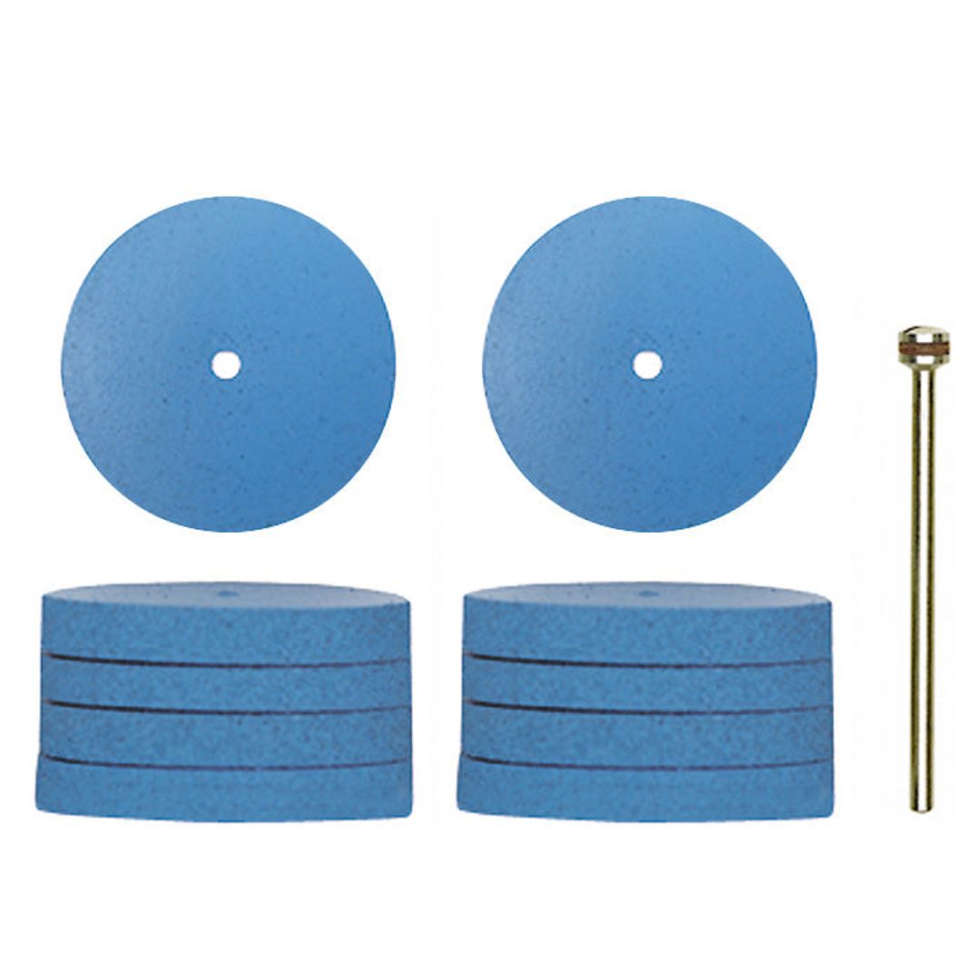 Proxxon silicone polishing wheels, Ø 7/8 inch, 10 pieces, SKU 28294, for rotary tool polishing.
