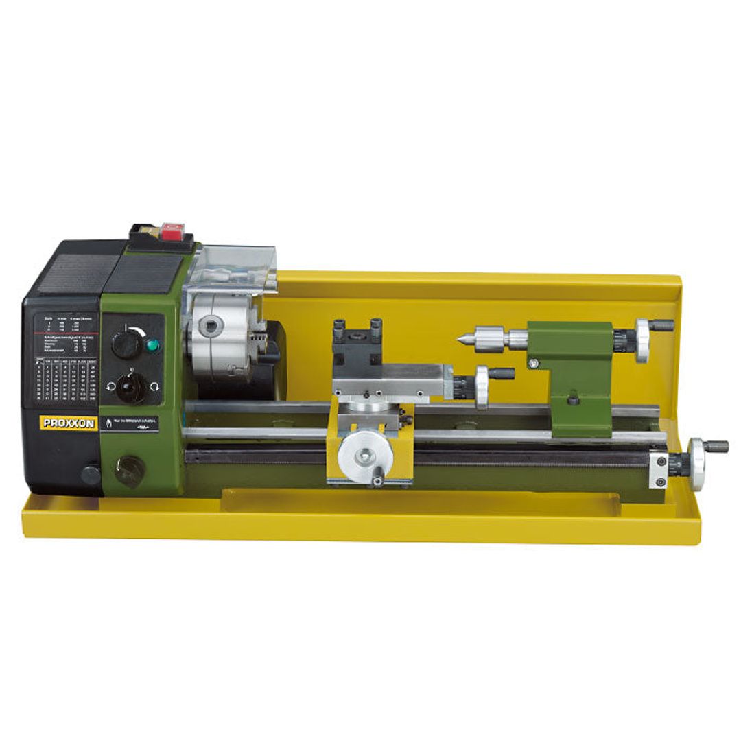 Proxxon 24008 splash guard and chip collecting tray for the PD 250/E metal lathe
