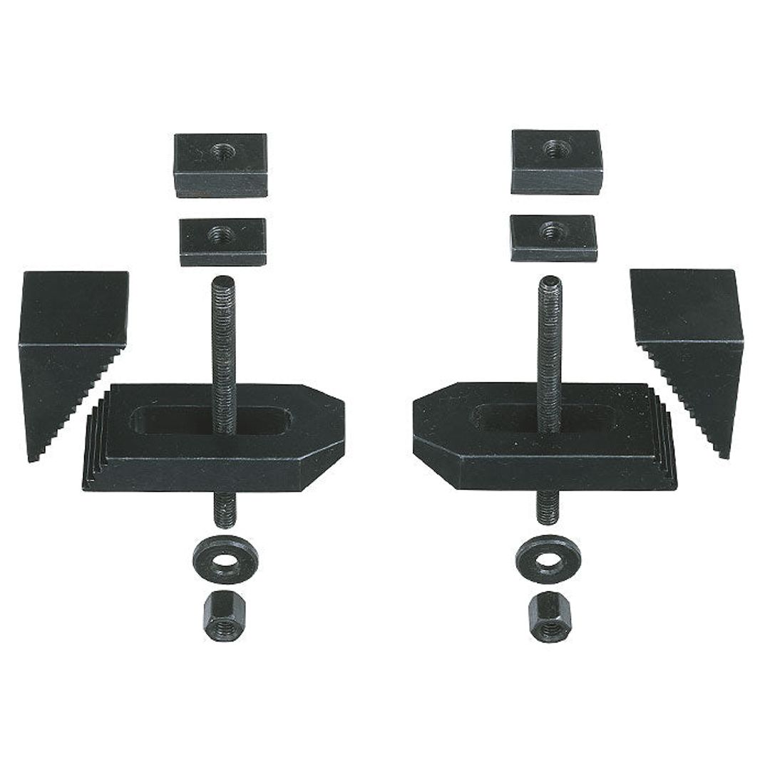 Proxxon 24257 step clamp set, sold as a pair, for securing workpieces to a table