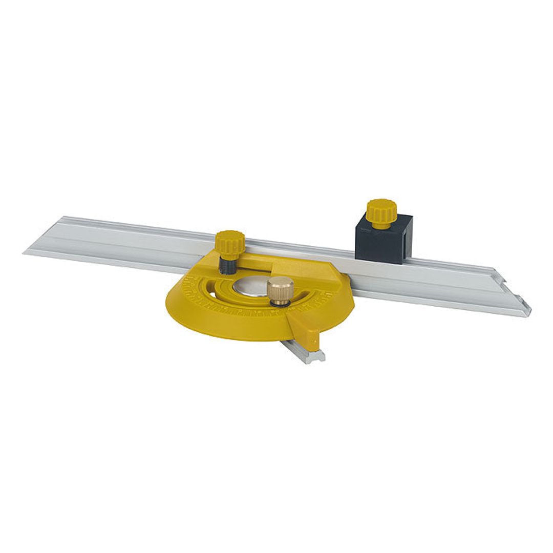 Proxxon 37070 FET precision table saw shown with rip fence and blade guard