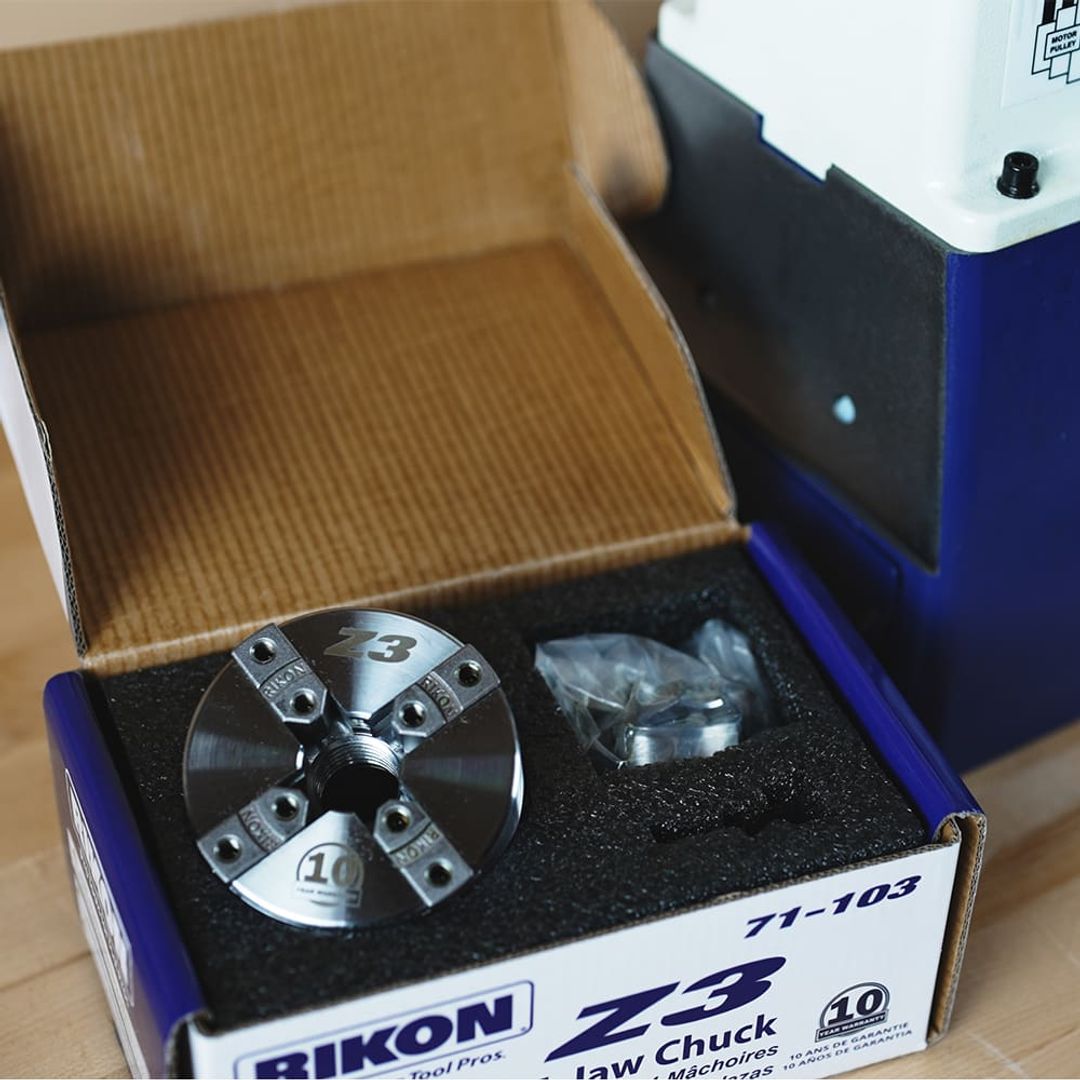 RIKON 71-304 lathe Z3 chuck insert type (requires insert)