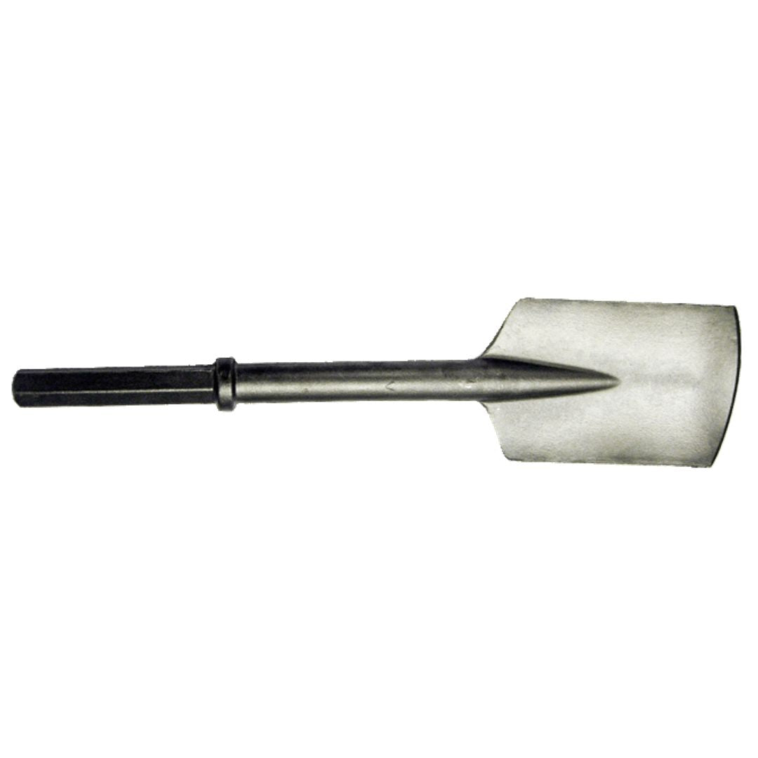 Tamco clay spade paving breaker steel, assorted shank sizes and blade widths