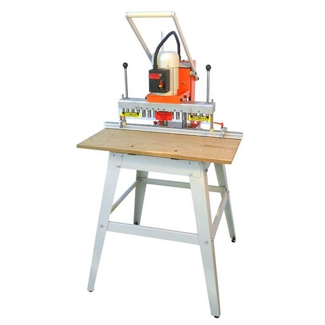 Tooltech MB13 manual 13-spindle line boring machine, includes floor stand and 8 ft fence.