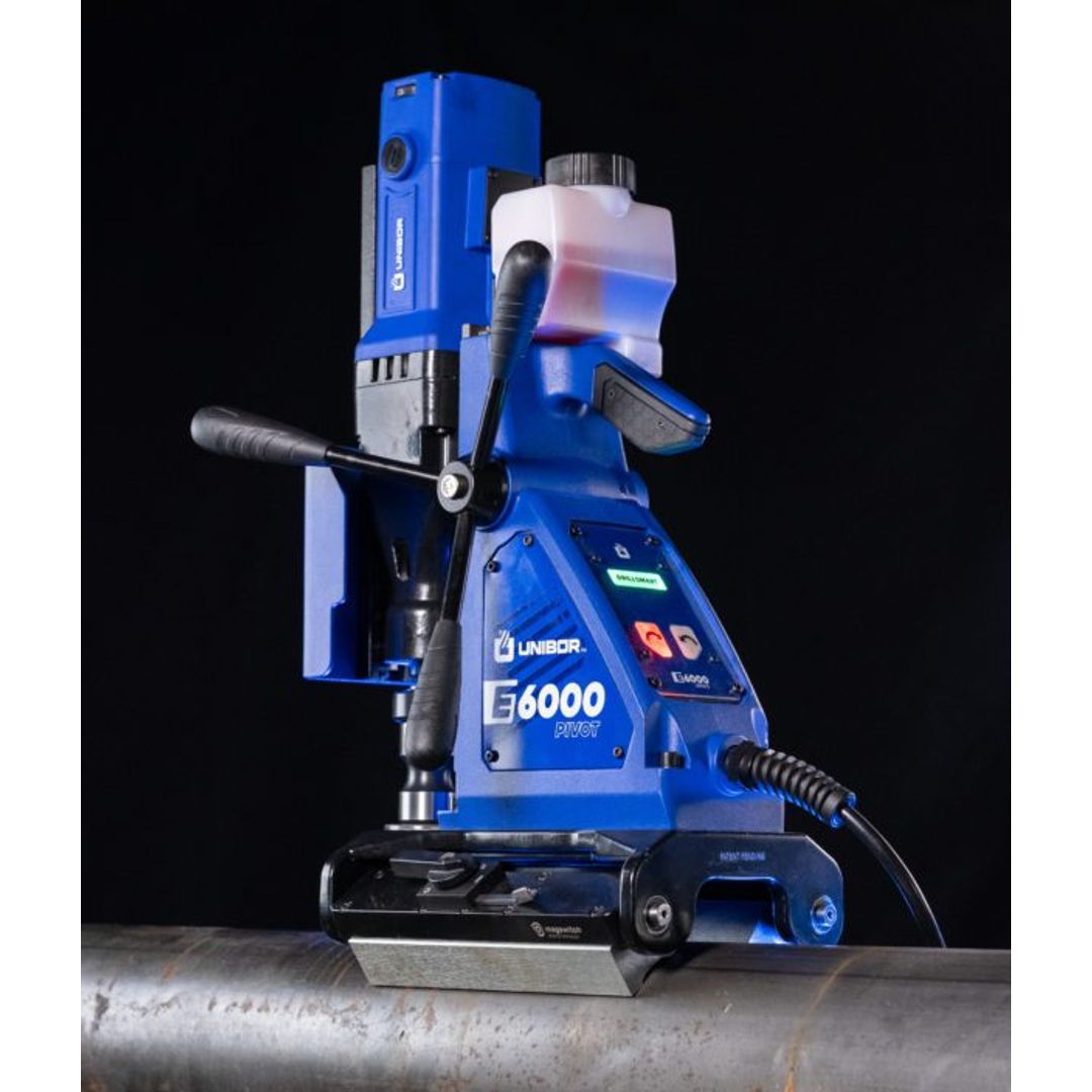 Unibor E6000 Pivot Mag Drill, E6000 Pivot in use